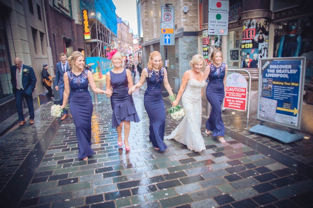 Bridesmaids Hard Days Night Hotel liverpool photographer photography rachel clarke girls bride wedding day love happy natural photos bridal party couple john lennon suite hotel the cavern pub matthew street