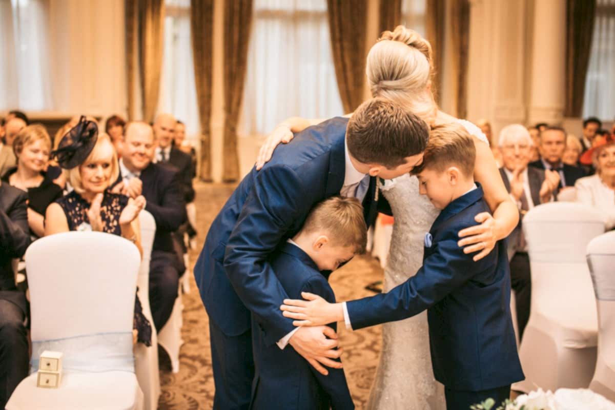 family hug