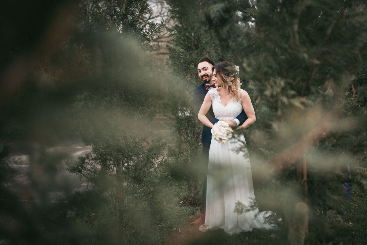 bride and groom laughing at ashfield house