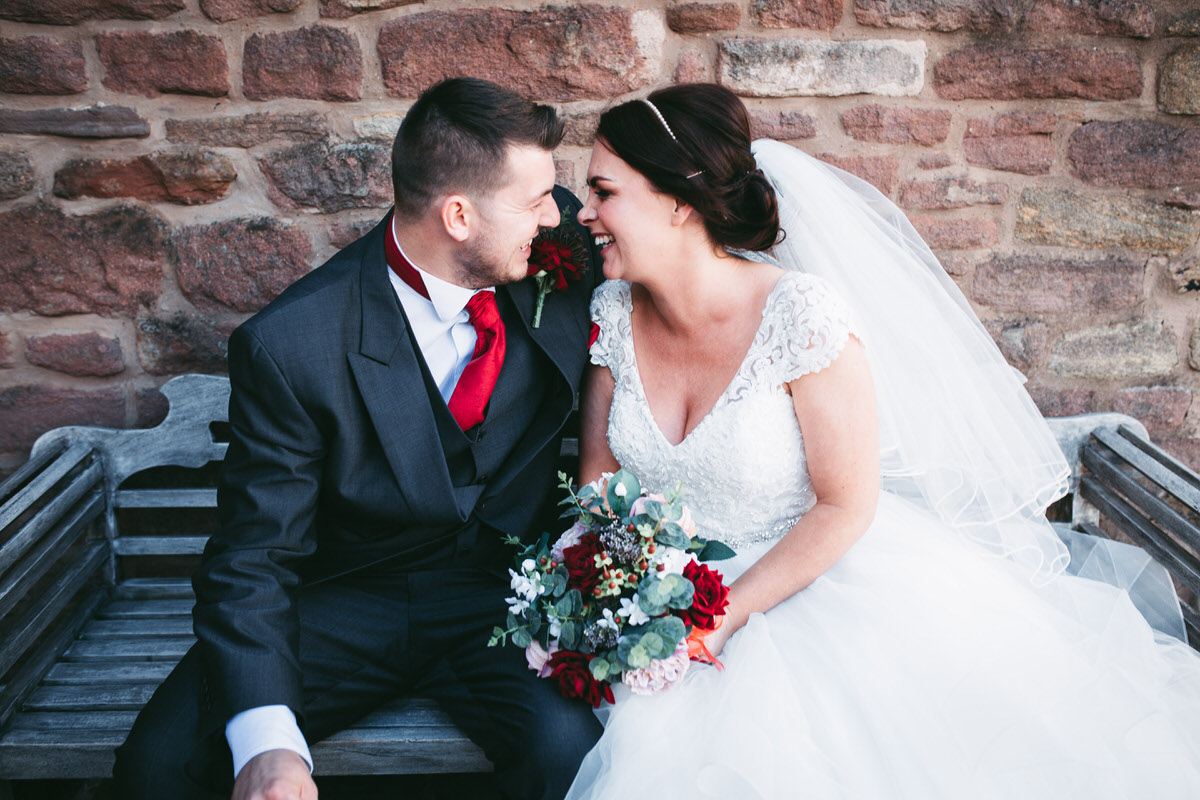 couple giggling at beeston manor